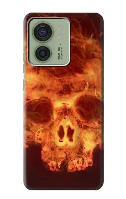 S3881 Fire Skull Case For Motorola Edge (2023), Edge 40