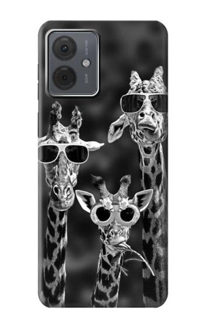 S2327 Giraffes With Sunglasses Case For Motorola Moto G14