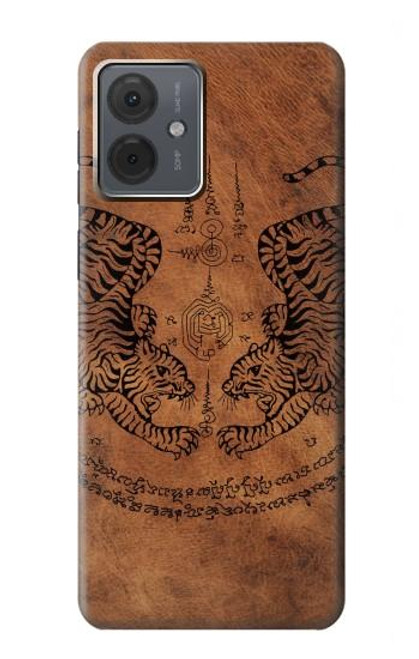S3209 Sak Yant Twin Tiger Case For Motorola Moto G14