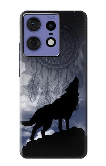 S3011 Dream Catcher Wolf Howling Case For Motorola Edge 50 Fusion