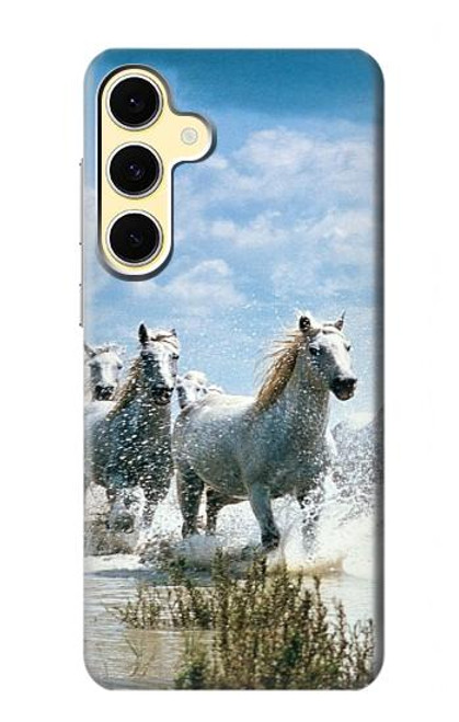 S0250 White Horse Case For Samsung Galaxy S24 FE S0250 White Horse Case For Samsung Galaxy S24 FE