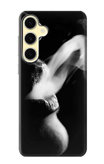 S0917 Sexy Lip Girl Smoking Case For Samsung Galaxy S24 FE