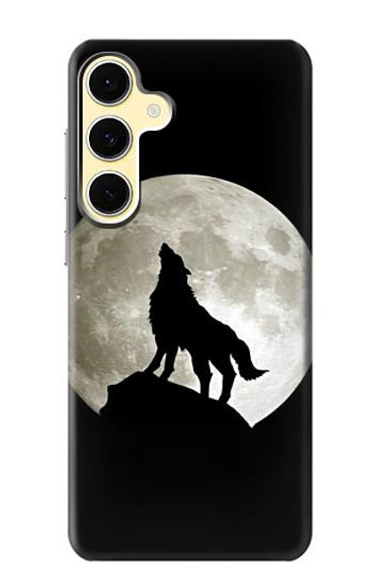 S1981 Wolf Howling at The Moon Case For Samsung Galaxy S24 FE S1981 Wolf Howling at The Moon Case For Samsung Galaxy S24 FE