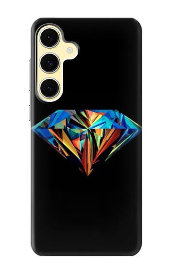 S3842 Abstract Colorful Diamond Case For Samsung Galaxy S24 FE