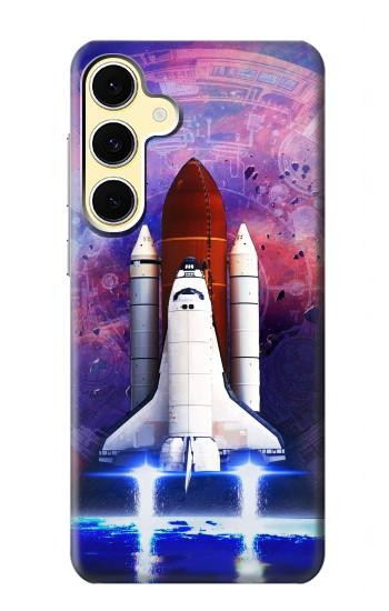 S3913 Colorful Nebula Space Shuttle Case For Samsung Galaxy S24 FE