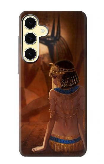S3919 Egyptian Queen Cleopatra Anubis Case For Samsung Galaxy S24 FE