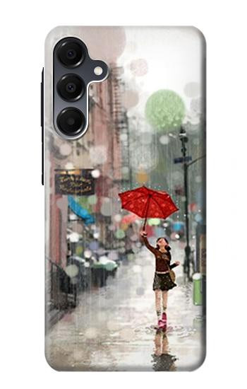 S0108 Girl in The Rain Case For Samsung Galaxy A16 5G