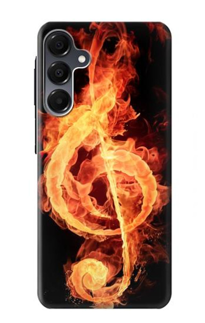 S0493 Music Note Burn Case For Samsung Galaxy A16 5G
