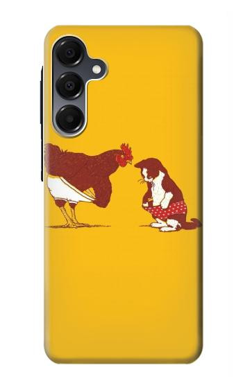 S1093 Rooster and Cat Joke Case For Samsung Galaxy A16 5G