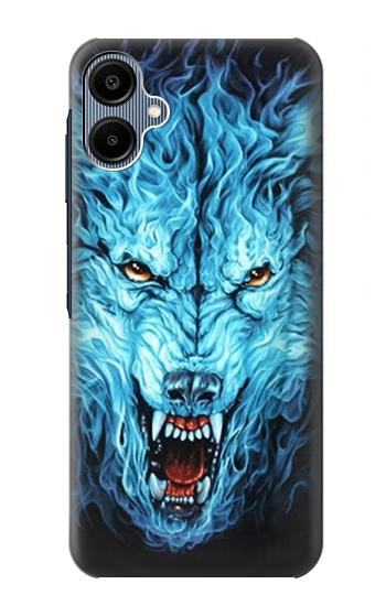 S0752 Blue Fire Grim Wolf Case For Samsung Galaxy A06