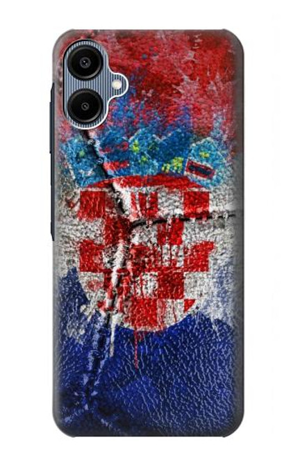 S3313 Croatia Flag Vintage Football Graphic Case For Samsung Galaxy A06