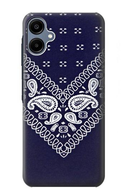 S3357 Navy Blue Bandana Pattern Case For Samsung Galaxy A06