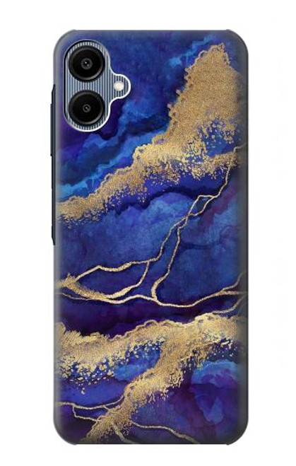 S3906 Navy Blue Purple Marble Case For Samsung Galaxy A06