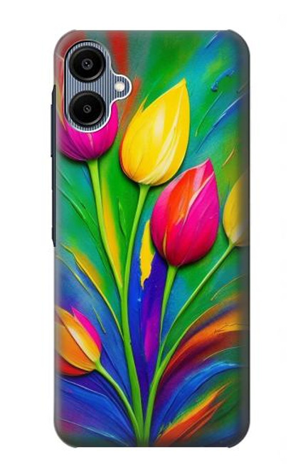 S3926 Colorful Tulip Oil Painting Case For Samsung Galaxy A06