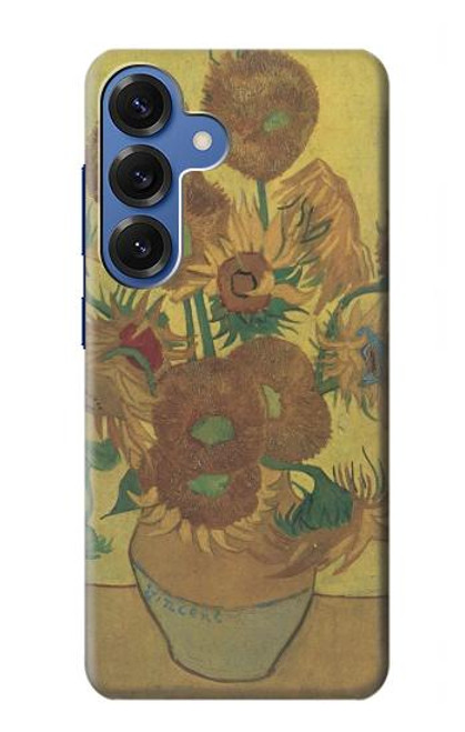 S0214 Van Gogh Vase Fifteen Sunflowers Case For Samsung Galaxy S25