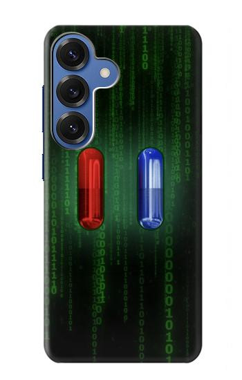 S3816 Red Pill Blue Pill Capsule Case For Samsung Galaxy S25