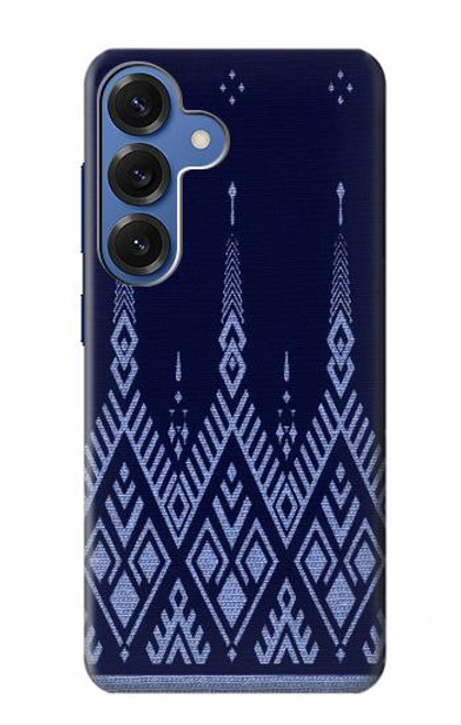 S3950 Textile Thai Blue Pattern Case For Samsung Galaxy S25
