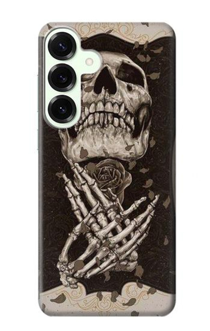 S1676 Skull Rose Case For Samsung Galaxy S25 Plus