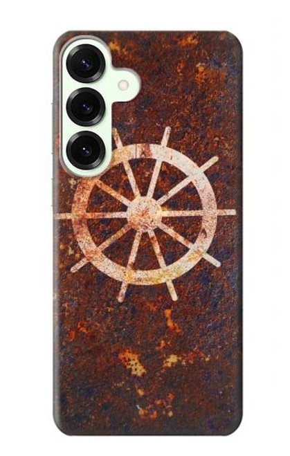 S2766 Ship Wheel Rusty Texture Case For Samsung Galaxy S25 Plus