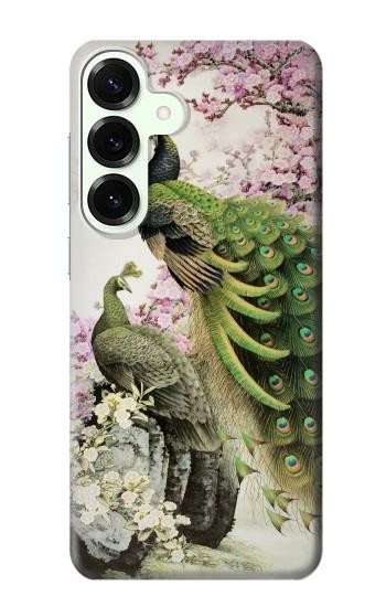 S2773 Peacock Chinese Brush Painting Case For Samsung Galaxy S25 Plus