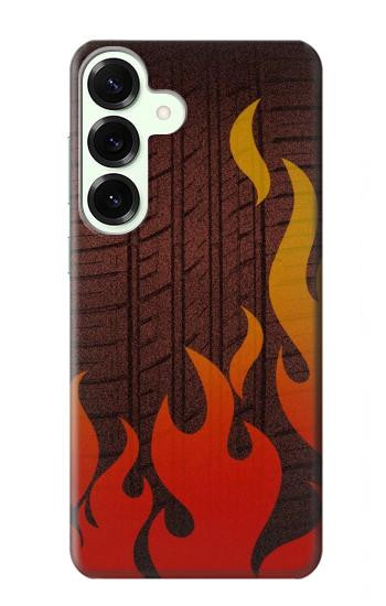 S2988 Rally Car Tire Fire Case For Samsung Galaxy S25 Plus