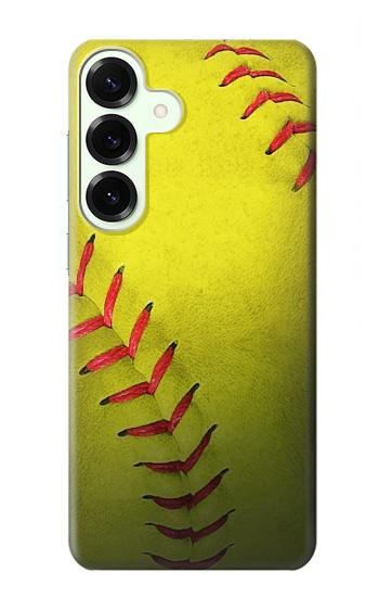 S3031 Yellow Softball Ball Case For Samsung Galaxy S25 Plus