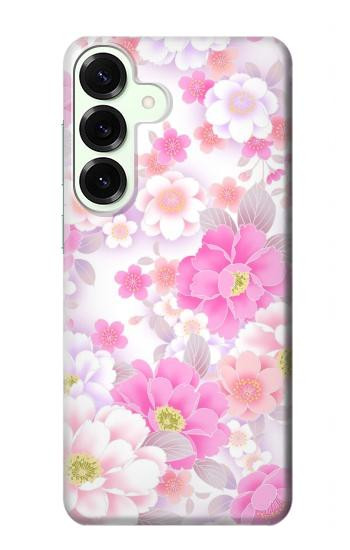 S3036 Pink Sweet Flower Flora Case For Samsung Galaxy S25 Plus