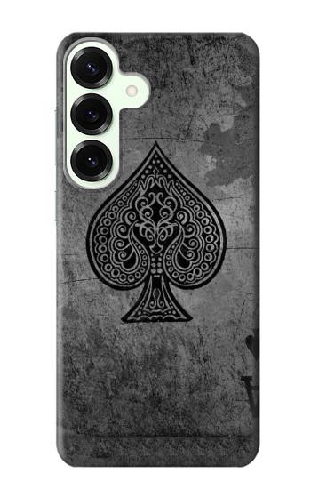 S3446 Black Ace Spade Case For Samsung Galaxy S25 Plus