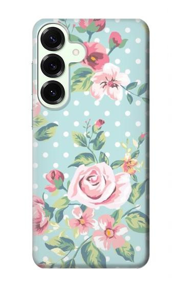 S3494 Vintage Rose Polka Dot Case For Samsung Galaxy S25 Plus