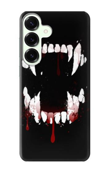 S3527 Vampire Teeth Bloodstain Case For Samsung Galaxy S25 Plus