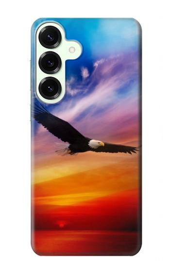S3841 Bald Eagle Flying Colorful Sky Case For Samsung Galaxy S25 Plus