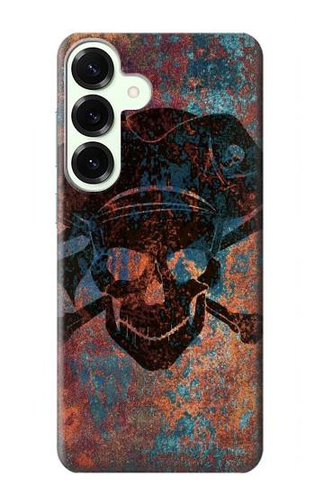 S3895 Pirate Skull Metal Case For Samsung Galaxy S25 Plus