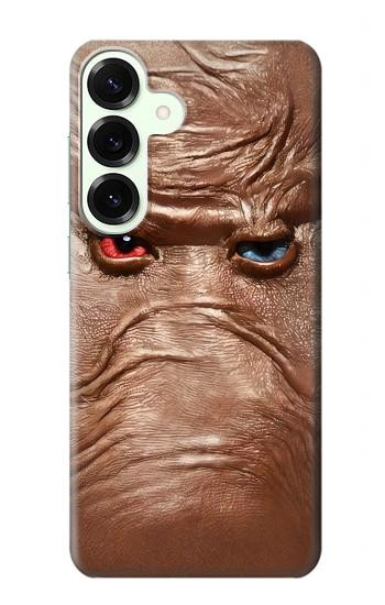 S3940 Leather Mad Face Graphic Paint Case For Samsung Galaxy S25 Plus