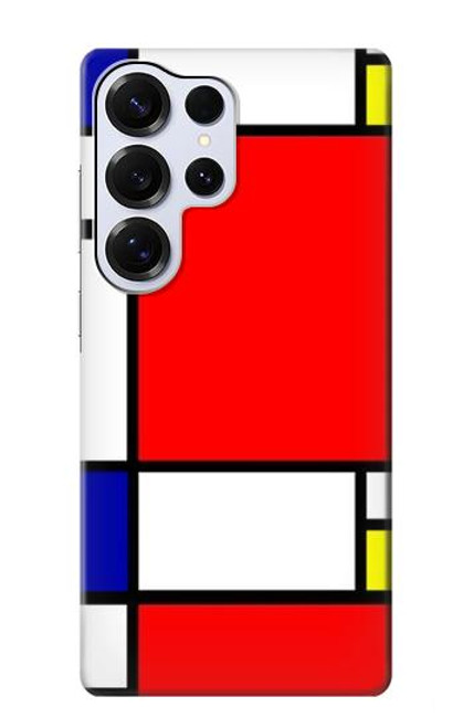 S0157 Composition Red Blue Yellow Case For Samsung Galaxy S25 Ultra