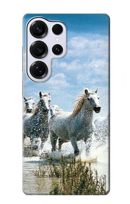 S0250 White Horse Case For Samsung Galaxy S25 Ultra