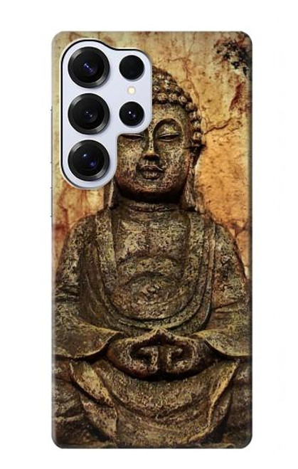S0344 Buddha Rock Carving Case For Samsung Galaxy S25 Ultra S0344 Buddha Rock Carving Case For Samsung Galaxy S25 Ultra