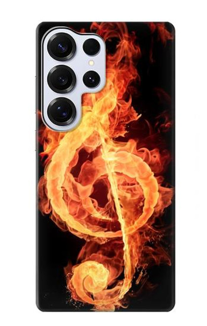 S0493 Music Note Burn Case For Samsung Galaxy S25 Ultra