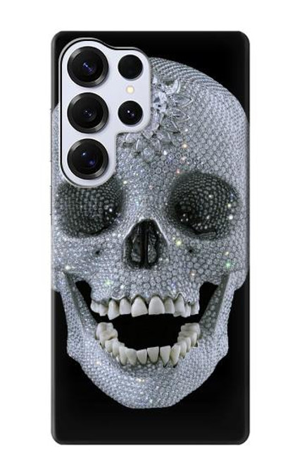 S1286 Diamond Skull Case For Samsung Galaxy S25 Ultra