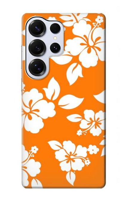 S2245 Hawaiian Hibiscus Orange Pattern Case For Samsung Galaxy S25 Ultra