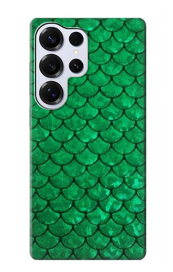 S2704 Green Fish Scale Pattern Graphic Case For Samsung Galaxy S25 Ultra