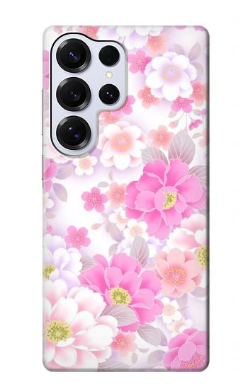 S3036 Pink Sweet Flower Flora Case For Samsung Galaxy S25 Ultra