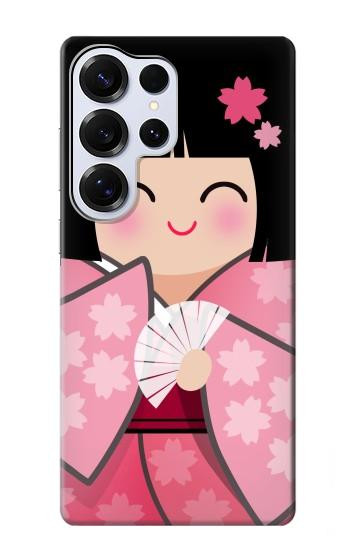 S3042 Japan Girl Hina Doll Kimono Sakura Case For Samsung Galaxy S25 Ultra