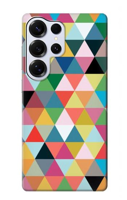 S3049 Triangles Vibrant Colors Case For Samsung Galaxy S25 Ultra