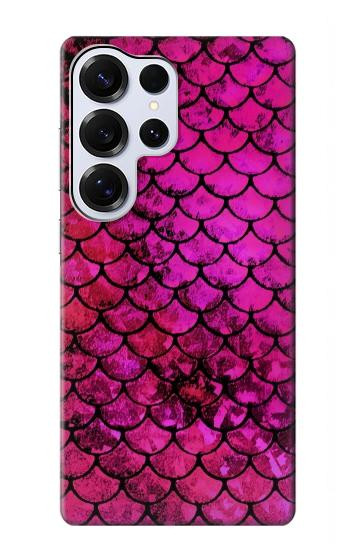 S3051 Pink Mermaid Fish Scale Case For Samsung Galaxy S25 Ultra