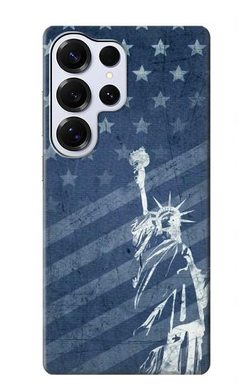 S3450 US Flag Liberty Statue Case For Samsung Galaxy S25 Ultra