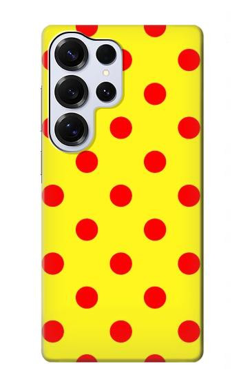 S3526 Red Spot Polka Dot Case For Samsung Galaxy S25 Ultra