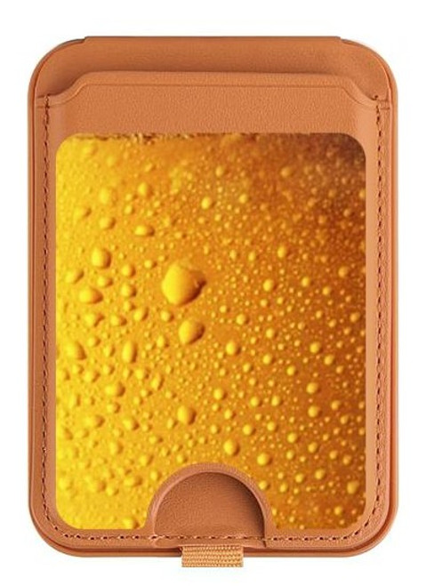 S0328 Beer Glass Magnetic Card Holder Wallet Stand with MagSafe for iPhone 16 15 14 13 Pro Max