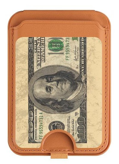 S0702 Money Dollars Magnetic Card Holder Wallet Stand with MagSafe for iPhone 16 15 14 13 Pro Max