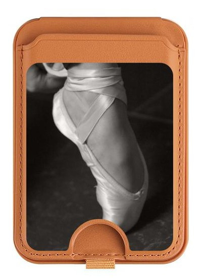 S1593 Ballet Pointe Shoe Magnetic Card Holder Wallet Stand with MagSafe for iPhone 16 15 14 13 Pro Max