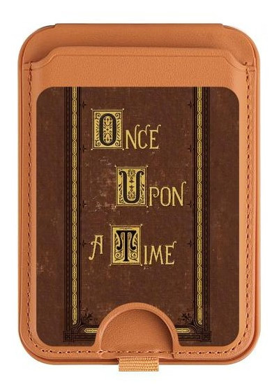 S2824 Once Upon a Time Book Cover Magnetic Card Holder Wallet Stand with MagSafe for iPhone 16 15 14 13 Pro Max